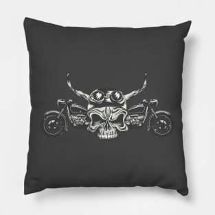 motorcycle gang riders Pillow