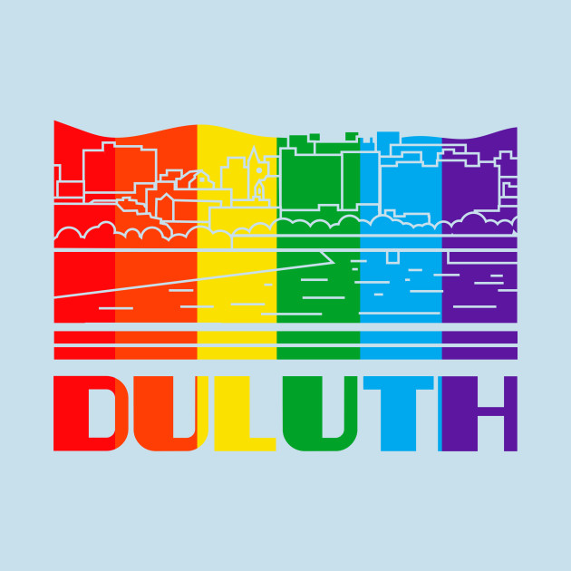 Disover Duluth Pride Shirt Duluth LGBT Gift LGBTQ Supporter Tee Pride Month Rainbow Pride Parade - Duluth Pride - T-Shirt