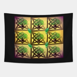 Celtic Tree Pattern Tapestry