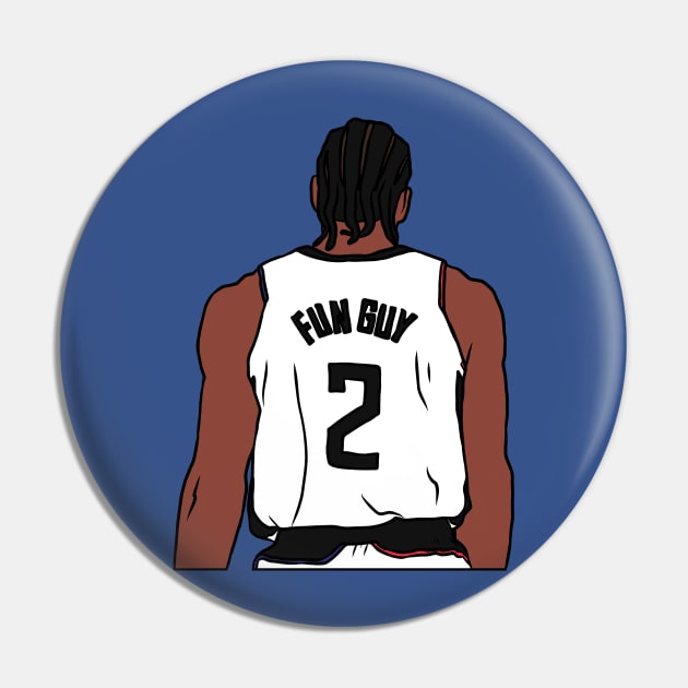 Kawhi Leonard Fun Guy Pin by rattraptees