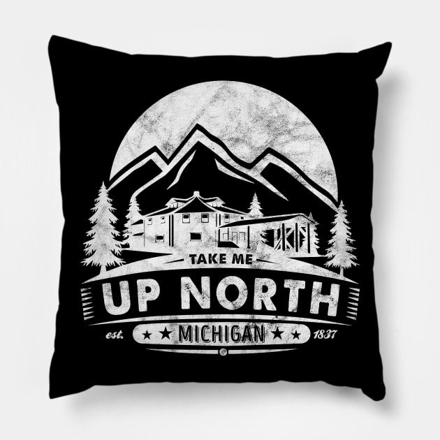 Up North Michigan' Cool Michigan Pillow by ourwackyhome