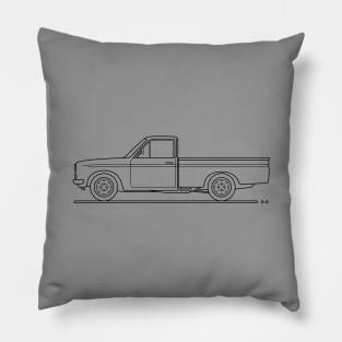 blue truck B Pillow