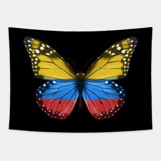 Colombian Flag  Butterfly - Gift for Colombian From Colombia Tapestry