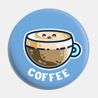 Creamy Latte Kawaii Cute Coffee Pin