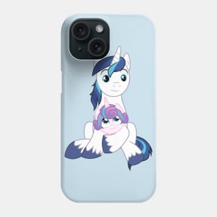 Shining Armor holding Flurry Heart Phone Case