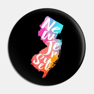 Rainbow New Jersey Pin