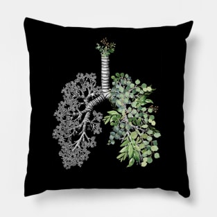 Lung Anatomy / Cancer Awareness 2 Pillow