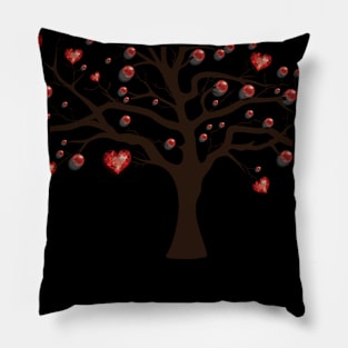 Valentines Day Heart Avocado Flower Cat Gift Idea Pillow