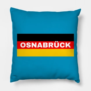 Osnabrück City in German Flag Pillow