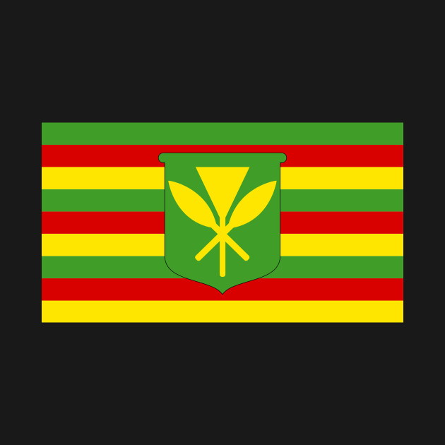 Kanaka Maoli Flag by HaleiwaNorthShoreSign