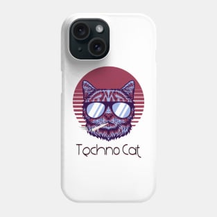 Techno Cat - Catsondrugs.com - Techno Party Ibiza Rave Dance Underground Festival Spring Break  Berlin Good Vibes Trance Dance technofashion technomusic housemusic Phone Case