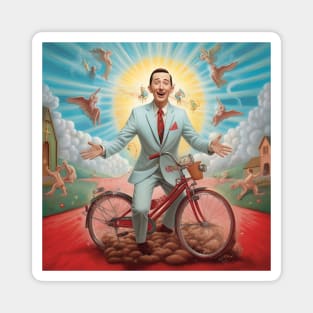 Pee Wee Herman in heaven - art 15 Magnet