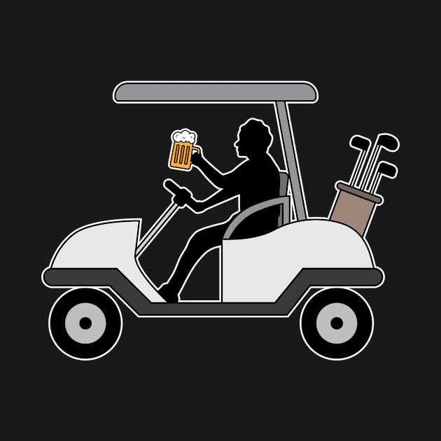 Golf Cart and Beer by c1337s