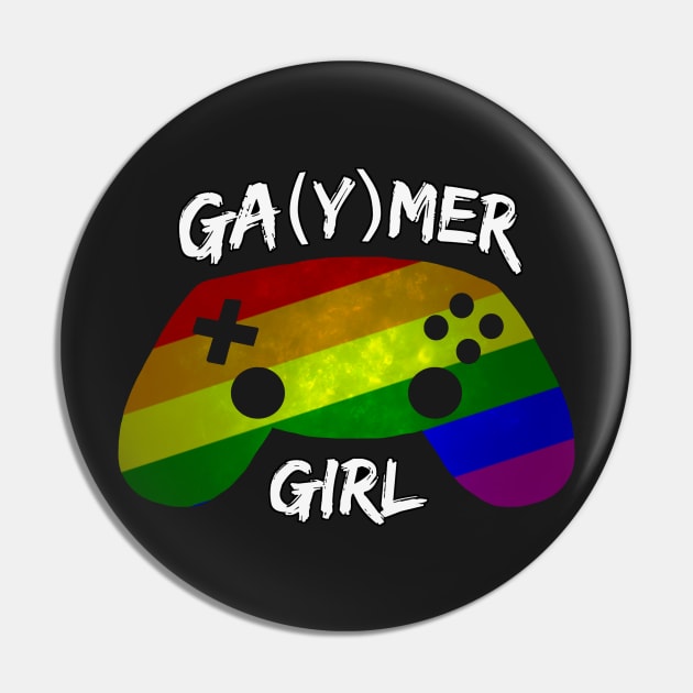 Ga(y)mer Girl Pin by RainRenegade