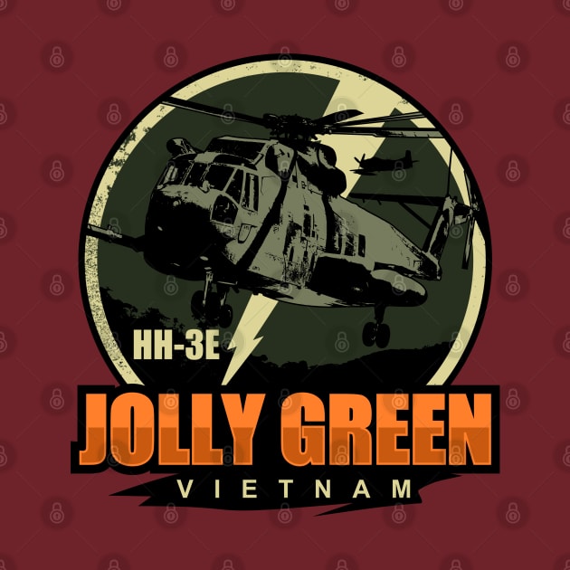 HH-3E Jolly Green Giant Vietnam (distressed) by TCP