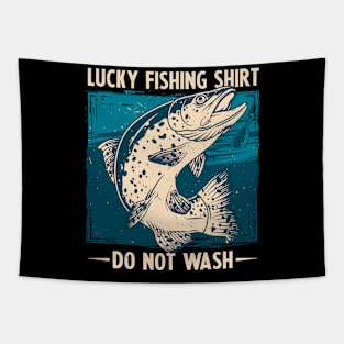 lucky fishing shirt - do not wash  funny fishing shirt Tapestry