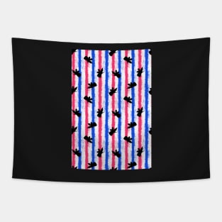 pink no blue fairy stripes Tapestry