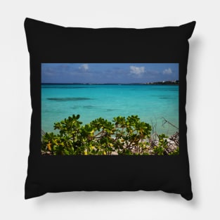 Anguilla Shoal Bay  Blue Water Pillow