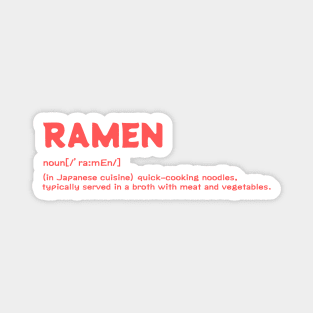 Ramen Definition Magnet