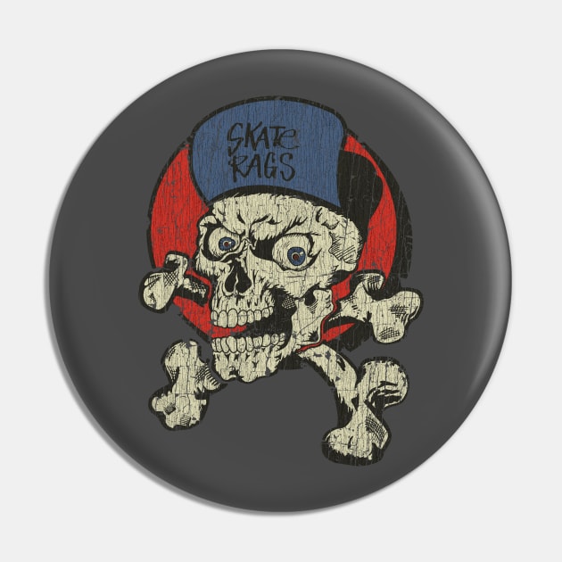 Skate Rags Skull & Crossbones Pin by JCD666