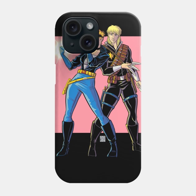 Longshot and Dazzler Phone Case by sergetowers80