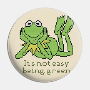 POXELART - Kermit its not easy being green Pin