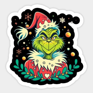 christmas elves grinch funny christmas ugly christ' Sticker