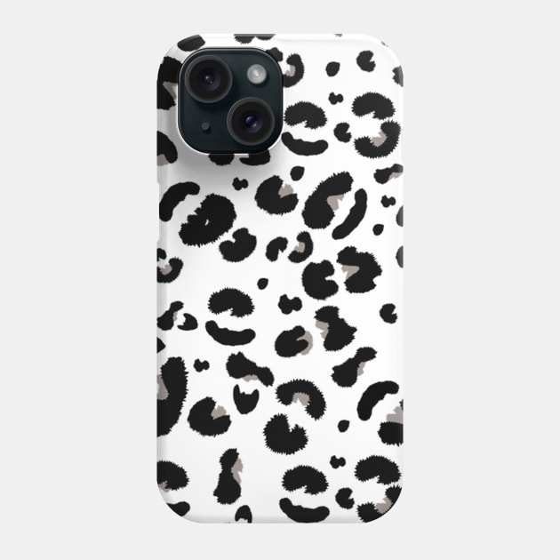 leopard Animal abstraction Pattern skin illustration Phone Case by CHNSHIRT