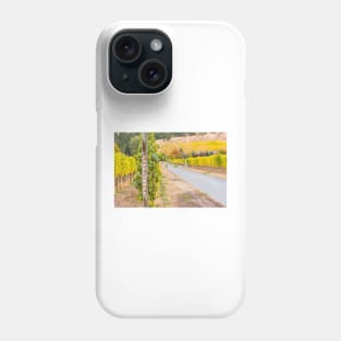 Chardonnay Sign in Autumn Vineyard Phone Case