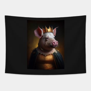 Royal Portrait of a Pig Tapestry