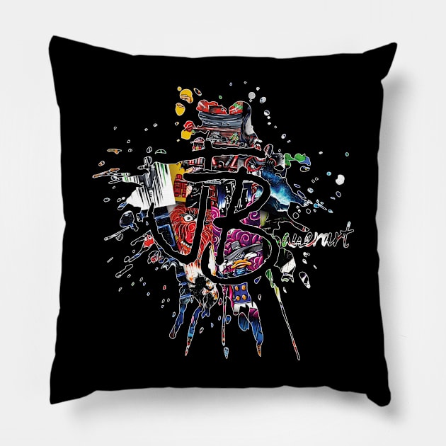 JBauerart Pile of Art Pillow by JBauerart