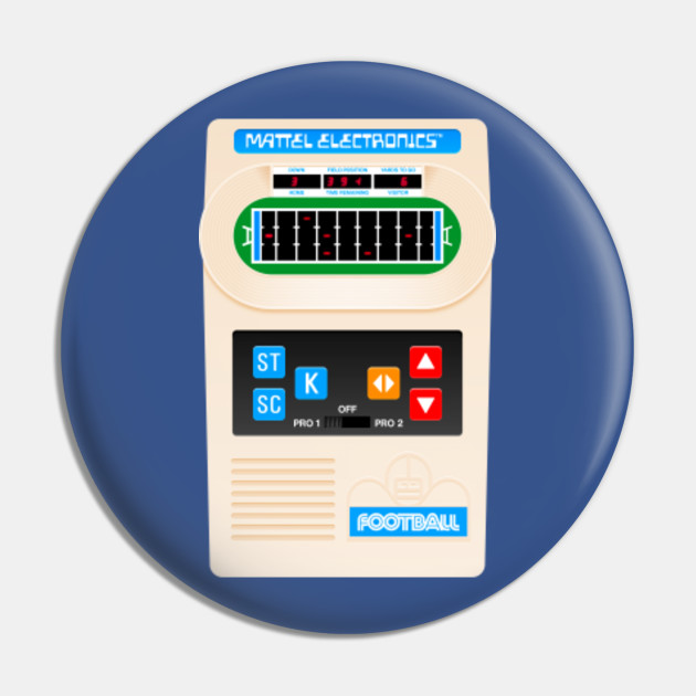Mattel Electronic Football Football Pin Teepublic