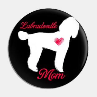 Labradoodle mom   cute mother's day t shirt for dog lovers Pin