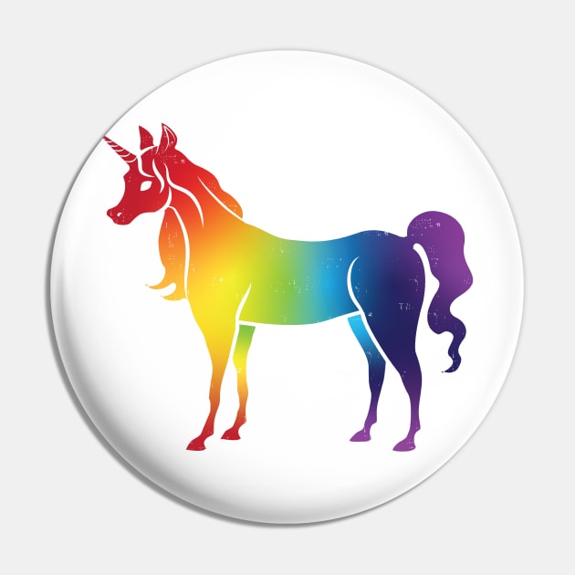 Rainbow Unicorn Pin by AliceQuinn