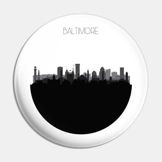 Baltimore Skyline V2 Pin by inspirowl