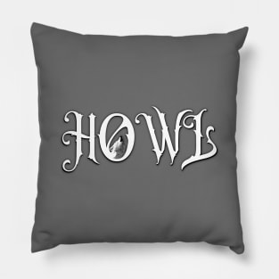 Howl, Wolf Howling Pillow