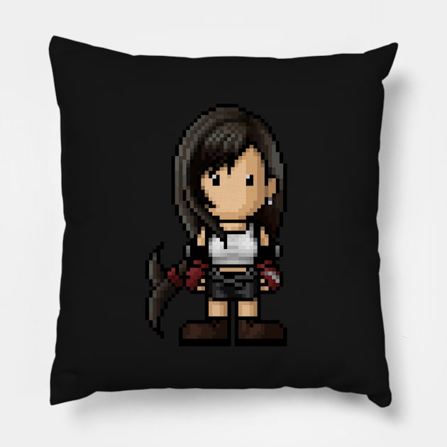 FF7 Tifa Pillow by PixelKnight