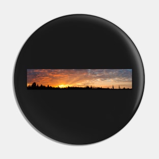 Cloudscape panorama of sunrise Pin