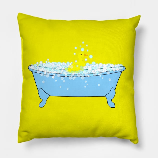 BATH Time Rubber Duck Pillow by SartorisArt1