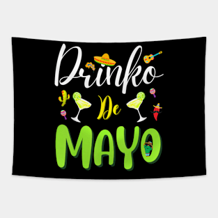 Cinco De Mayo  Drinko De Mayo Fiesta Mexican Tapestry