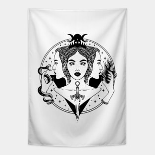 Hecate triple goddess Tapestry