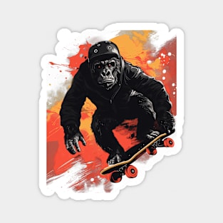 Ape Skating 92013 Magnet