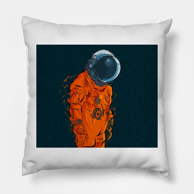 Space Traveller One Pillow by danpritchard