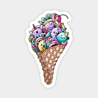 Monsters ice cream Magnet