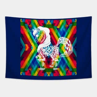 love unicorn ecopop pattern Tapestry