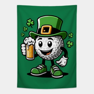 St Patrick's Day Irish Golf Ball Golfing Golfer Tapestry