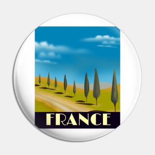 France landscape travel poster Pin