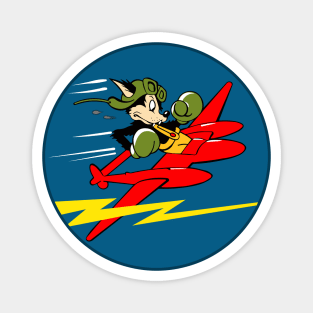 428th P-38 Fighter Squadron WWII Insignia Magnet