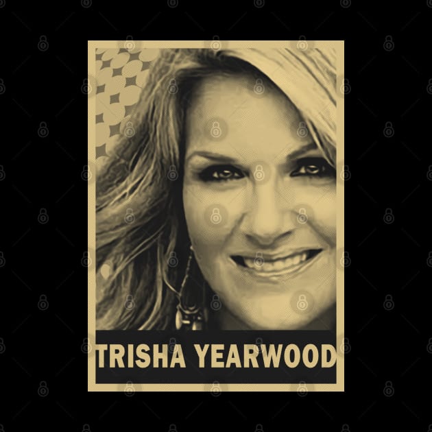 brown cream trisha yearwood by oeyadrawingshop