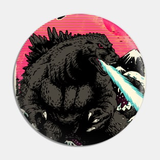 the great godzilla of kanagawa Pin